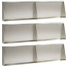 vidaXL Muro de Conten&ccedil;&atilde;o 6 unid. 80 x 12 x 30 cm A&ccedil;o inoxid&aacute;vel