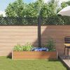 vidaXL Canteiro de jardim elevado 195 x 50 x 36 cm A&ccedil;o Galvanizado