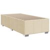vidaXL Cama com molas/colch&atilde;o 80x200 cm tecido cor cr&egrave;me