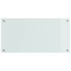 vidaXL Proteção de Cozinha Branco 80 x 40 cm vidro temperado