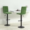 vidaXL Bancos de bar 2 pcs veludo verde-escuro