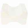 vidaXL Knee Pillow Branco Espuma de mem&oacute;ria e poli&eacute;ster