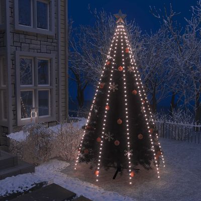 vidaXL Cordão de luzes para árvore de Natal 400 luzes LED 400 cm