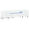 vidaXL Gabinete de TV LED Branco Derivados de Madeira