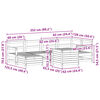 vidaXL 7 pcs conjunto sof&aacute;s jardim madeira abeto-de-douglas