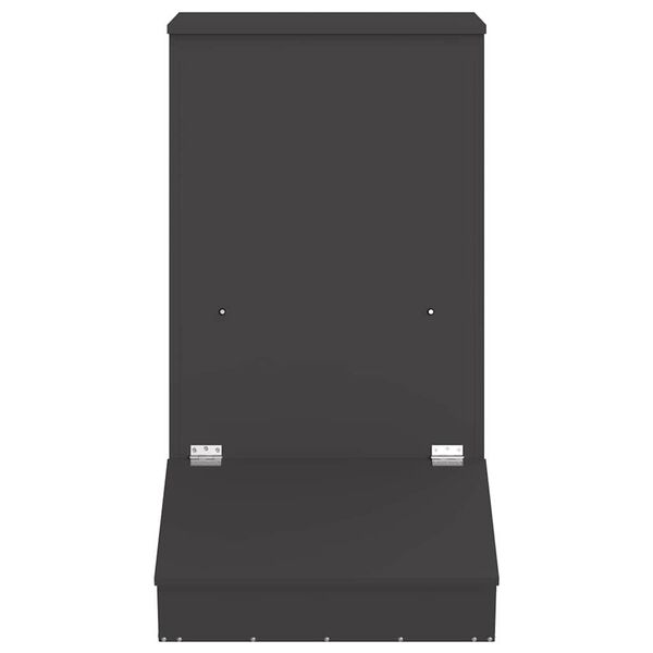 vidaXL Comedouro para Porcos Preto 55 x 51 x 91,5 cm