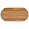 vidaXL Tampo de Mesa 100 x 50 x 3,5 cm Oval Madeira de Teca S&oacute;lida