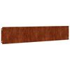vidaXL Bordas de relvado 10 pcs 20x103 cm a&ccedil;o corten flex&iacute;vel