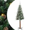 vidaXL &Aacute;rvore de Natal Slim com 300 LEDs com suporte Verde 180 cm