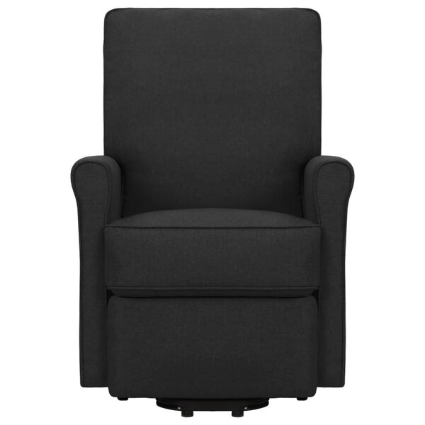 vidaXL Poltrona de massagens elevat&oacute;ria tecido preto