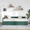 vidaXL Estrutura de Cama de Canto com Colch&atilde;o 2 pcs Verde Veludo