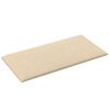 vidaXL Cabeceira de Parede 12 pcs Creme 30 x 15 cm tecido