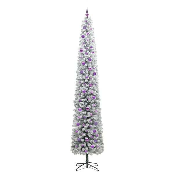 vidaXL &Aacute;rvore de Natal Artificial Verde 270 cm PVC e A&ccedil;o e Pl&aacute;stico