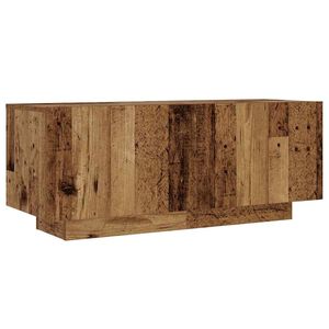 vidaXL Mesa cabeceira 100x35x40 cm derivados de madeira madeira velha