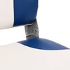 vidaXL Conjunto de 1 assento barco dobr&aacute;vel 41x36x48 cm azul e branco