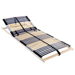 vidaXL Base de ripas Castanho 70 x 190 cm Madeira de B&eacute;tula S&oacute;lida