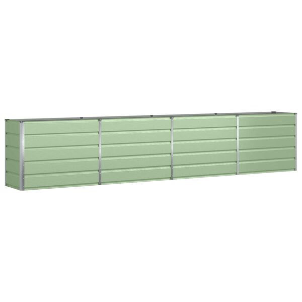 vidaXL Floreira Verde Pastel 480 x 50 x 45 cm A&ccedil;o Galvanizado
