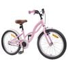 vidaXL Bicicleta Infantil 20 Polegadas para 6-11 Anos Rosa Claro