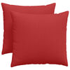 vidaXL Travesseiros de Sof&aacute; 2 unid. tecido Vermelho 50 x 50 cm