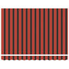 vidaXL Toldo Retr&aacute;til Vermelho e Preto 300 x 250 cm Tecido e Metal