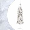 vidaXL &Aacute;rvore de Natal artificial estreita com bolas 120 cm 150 LED