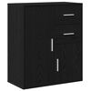 vidaXL Buffet Carvalho Preto 60 x 31 x 70 cm Derivados de Madeira