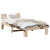 vidaXL Estrutura da Cama com cabeceira Natural 75 x 190 cm