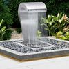 vidaXL Cascata de jardim 52,4x34,2x82 cm a&ccedil;o inoxid&aacute;vel prateado