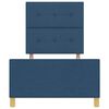 vidaXL Estrutura da Cama com cabeceira Azul 90 x 190 cm tecido