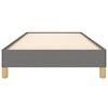vidaXL Estrutura de cama sem colch&atilde;o 90x200 cm tecido cinzento-escuro