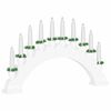vidaXL Arco de Velas de Natal com 10 Velas LED Branco 47 x 5 x 29 cm