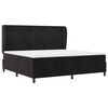 vidaXL Cama Box com colch&atilde;o com cabeceira Preto 200 x 200 cm Veludo