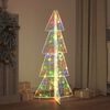 vidaXL &Aacute;rvore de Natal com 100 LEDs Multicolor 120 cm Acr&iacute;lo
