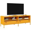 vidaXL Móvel de TV 135x39x43,5 cm aço laminado a frio amarelo mostarda