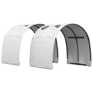 vidaXL T&uacute;nel de Cama 2 unid. Branco Poli&eacute;ster