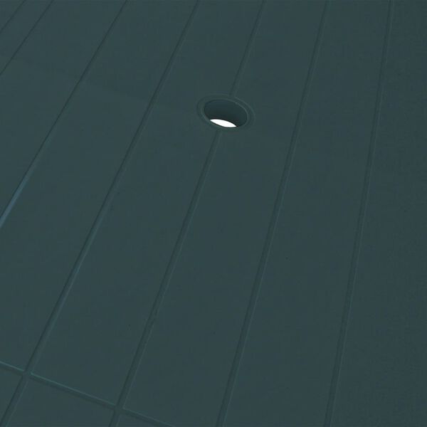 vidaXL Mesa de jardim 126x76x72 cm pl&aacute;stico verde