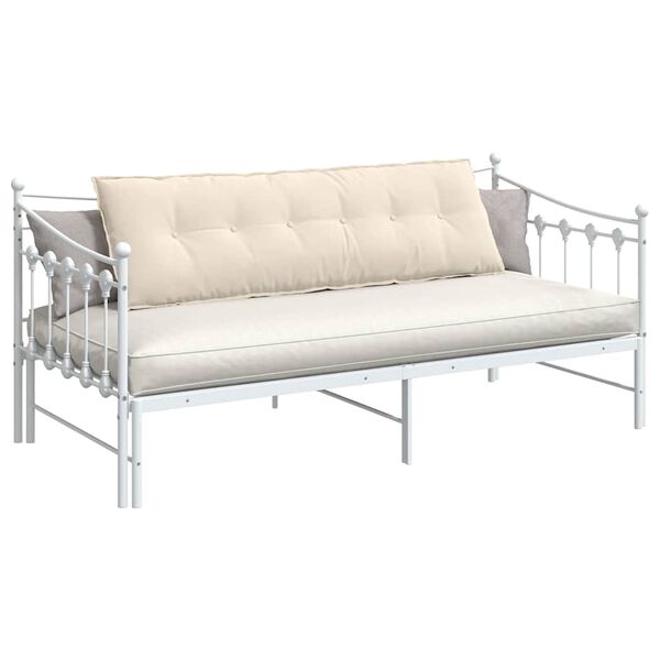 vidaXL Travesseiro para Costas Bege 160 x 50 cm Tecido de Microfibra