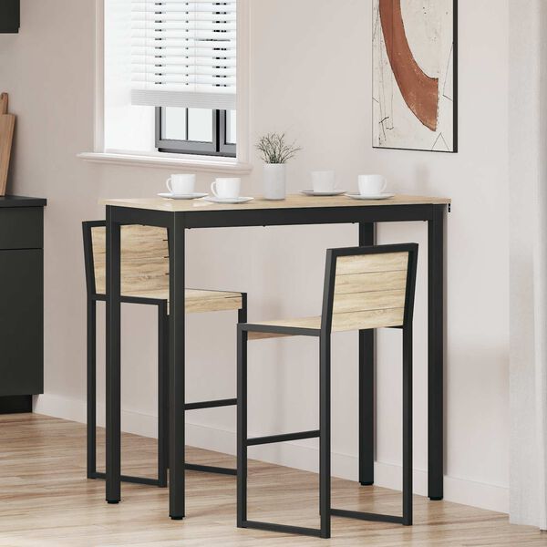 vidaXL Mesas de jantar Madeira processada