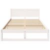 vidaXL Estrutura da Cama com cabeceira Branco 140 x 190 cm