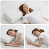 vidaXL Travesseiro para Dormir Liso Branco 70 x 36 x 13 cm