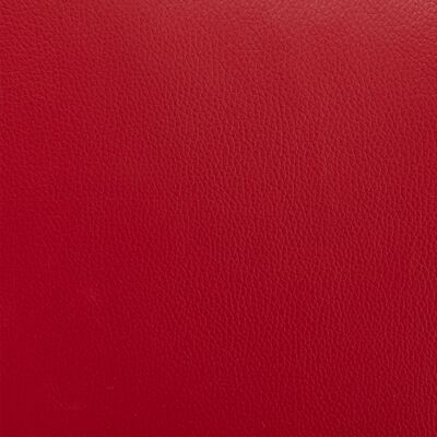 vidaXL Cadeiras de jantar 2 pcs couro artificial vermelho tinto