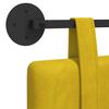 vidaXL Cabeceira Suspensa Amarelo 110 x 55 x 5 cm Veludo