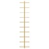 vidaXL Garrafeira de parede para 10 garrafas metal dourado