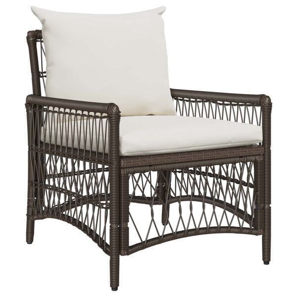 vidaXL Cadeira de Jardim Castanho 60 x 70 x 78cm vime PE