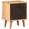 vidaXL Mesa de cabeceira 40x30x50 cm madeira de ac&aacute;cia maci&ccedil;a