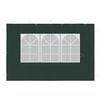 vidaXL Parede lateral com janela p/ tenda de festas 2 pcs PE verde