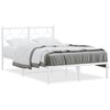 vidaXL Estrutura de cama com cabeceira 120x190 cm metal branco