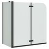 vidaXL Enclosure de Chuveiro Preto 120 x 68 x 130 cm