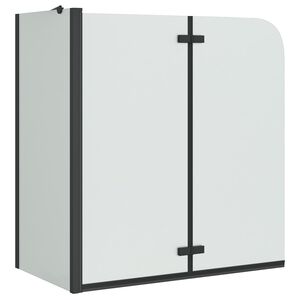 vidaXL Enclosure de Chuveiro Preto 120 x 68 x 130 cm