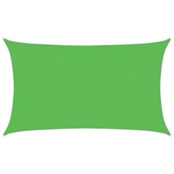 vidaXL Para-sol estilo vela 160 g/m&sup2; 5x8 m PEAD verde-claro